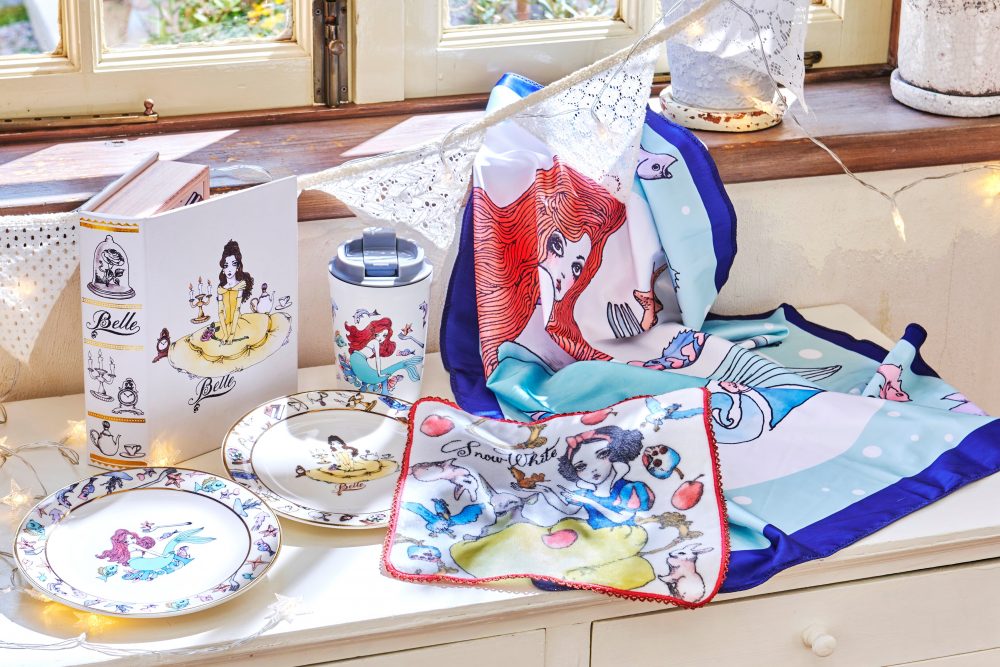 宇野亞喜良さん描き起こしの「ディズニープリンセス」新アイテムが発売