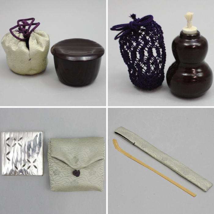 茶器/茶道具 野立籠セット（野点籠セット）】 御所籠（時代籠） 和田菁
