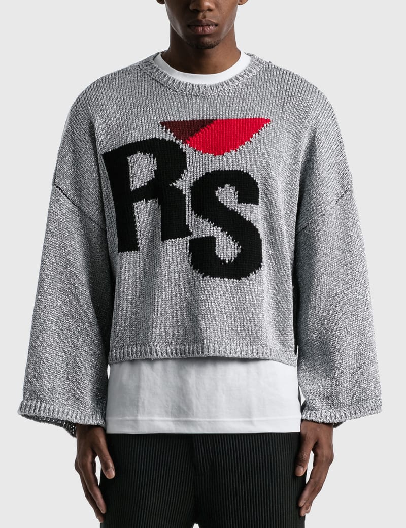 Raf Simons - Short Oversized RS Sweater | HBX