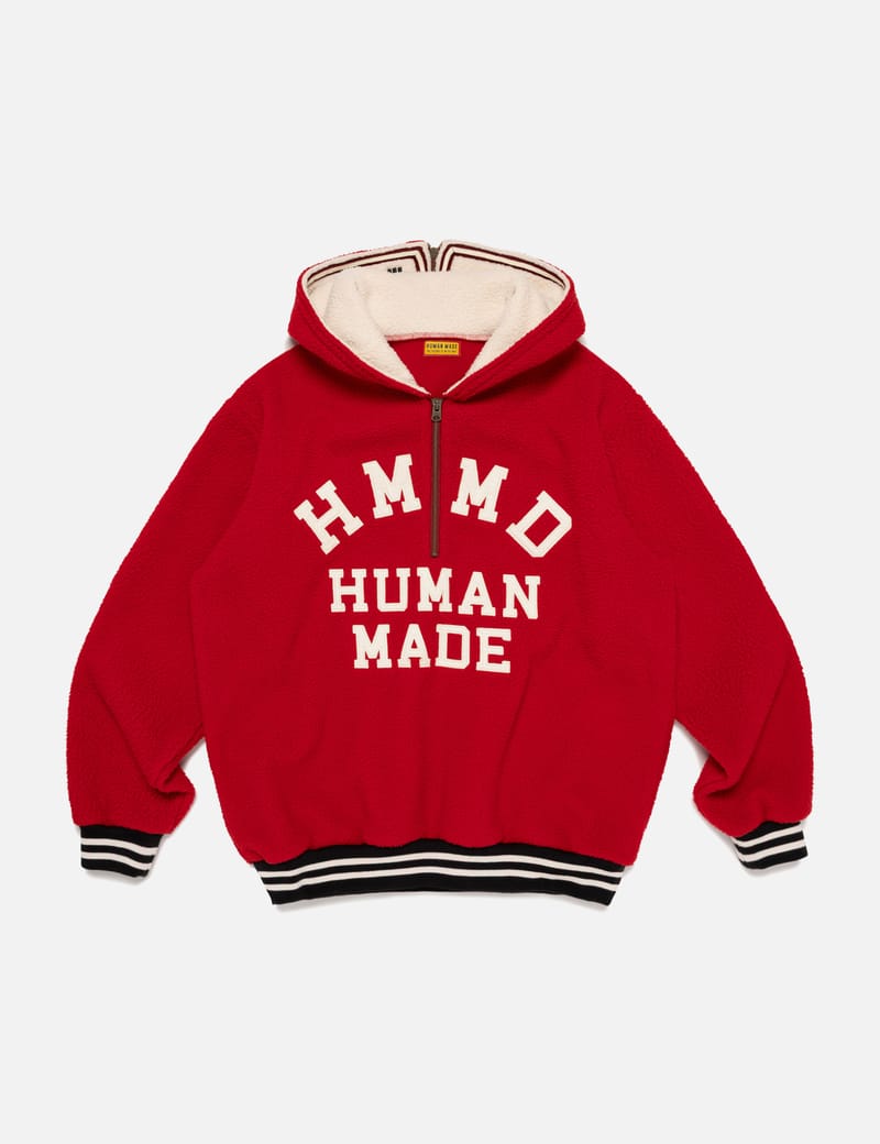 Human Made Half-zip Fleece Pullover - Heavyweight fleece, half-zip