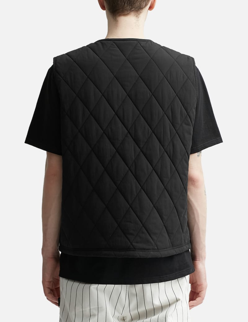 Stüssy - Diamond Quilted Zip-Up Vest | HBX
