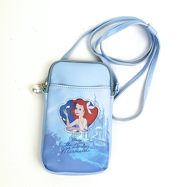 ディズニー アリエル スマホショルダーポーチ (ブルー) リトル