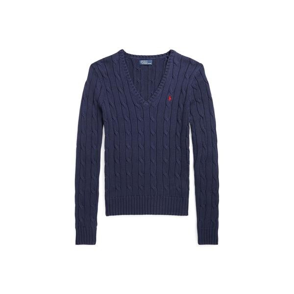 ケーブルニット コットン Vネック セーター | ポロ ラルフ ローレン