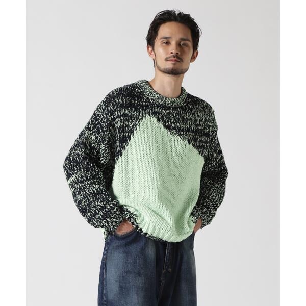 YOKE／ヨーク／Intarsia Crewneck Sweater | ガーデン(GARDEN