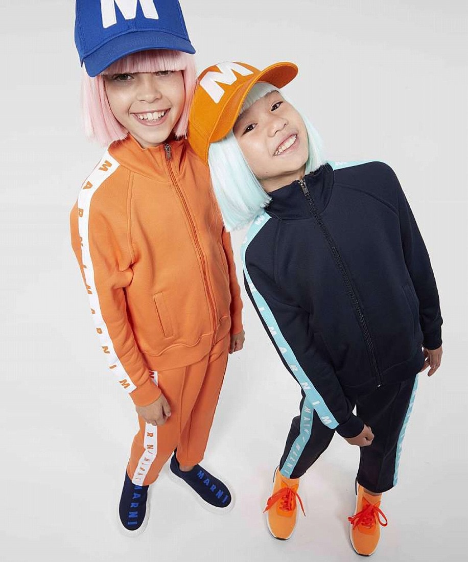 MARNI（マルニ）Kids & Junior ブランドロゴジャージロングパンツ