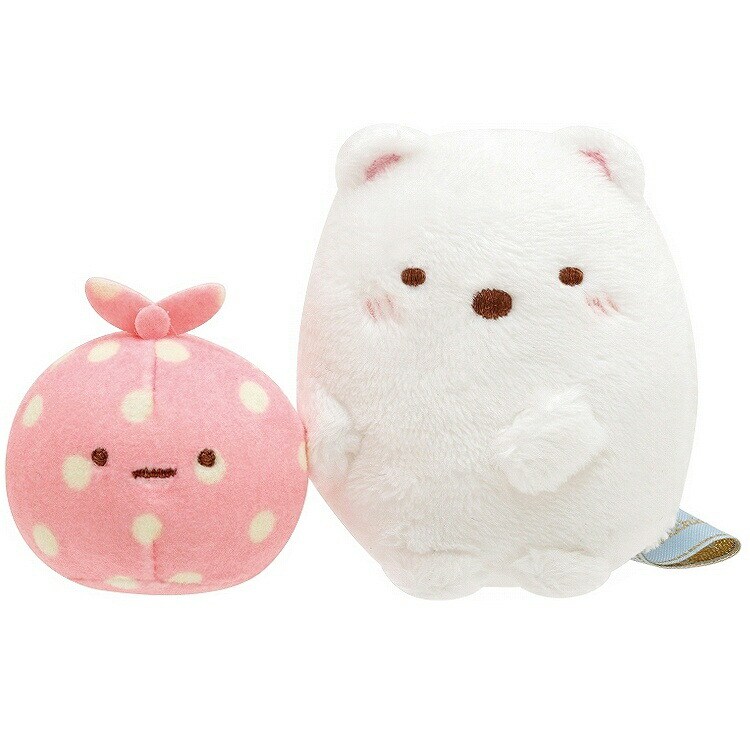 すみっコぐらし】てのりぬいぐるみ ペア ふろしき&しろくま おうちで