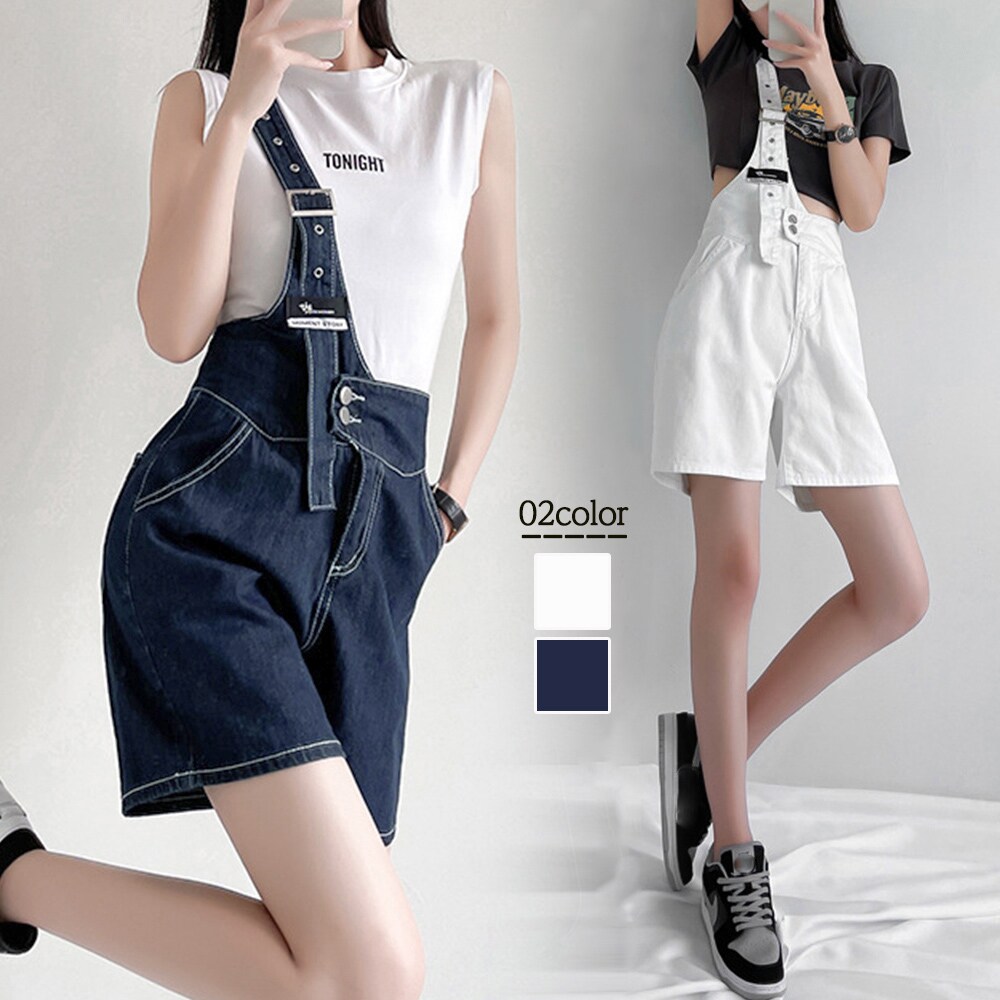 デニムサロペット ショートオーバーオール | ミニミニストア