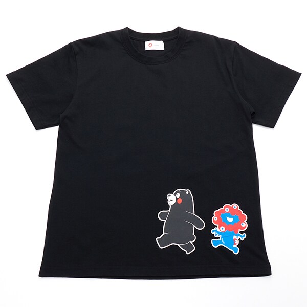 EXPO2025ミャクミャク【くまモン】半袖Tシャツウォーキング ブラックM