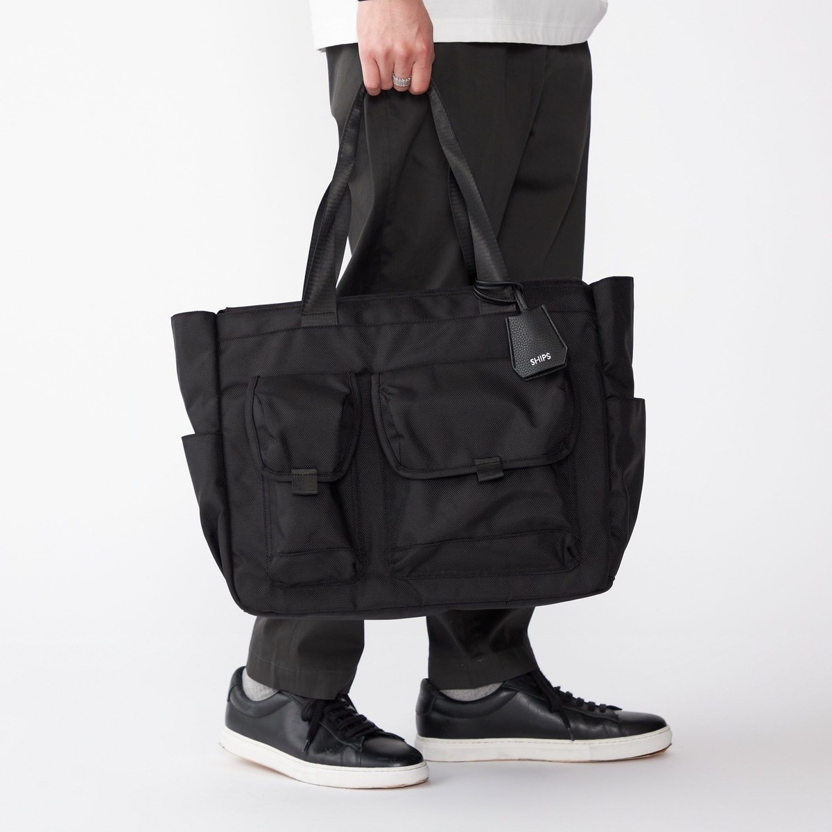 WEB限定】SHIPS: ビズ ワイド ブリーフ トート バッグ | シップス