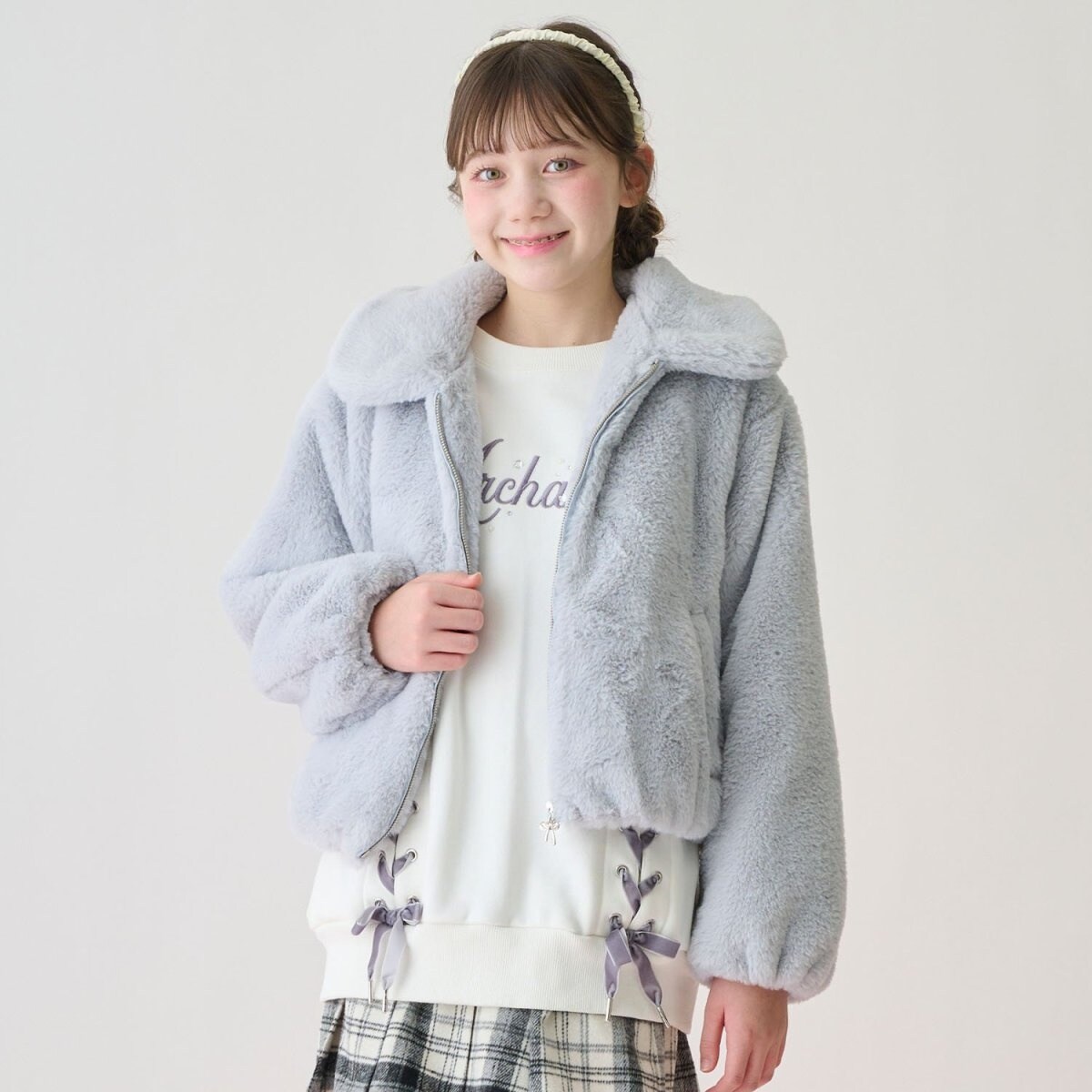 ふわふわフェイクファーブルゾン | メゾピアノジュニア(mezzo piano