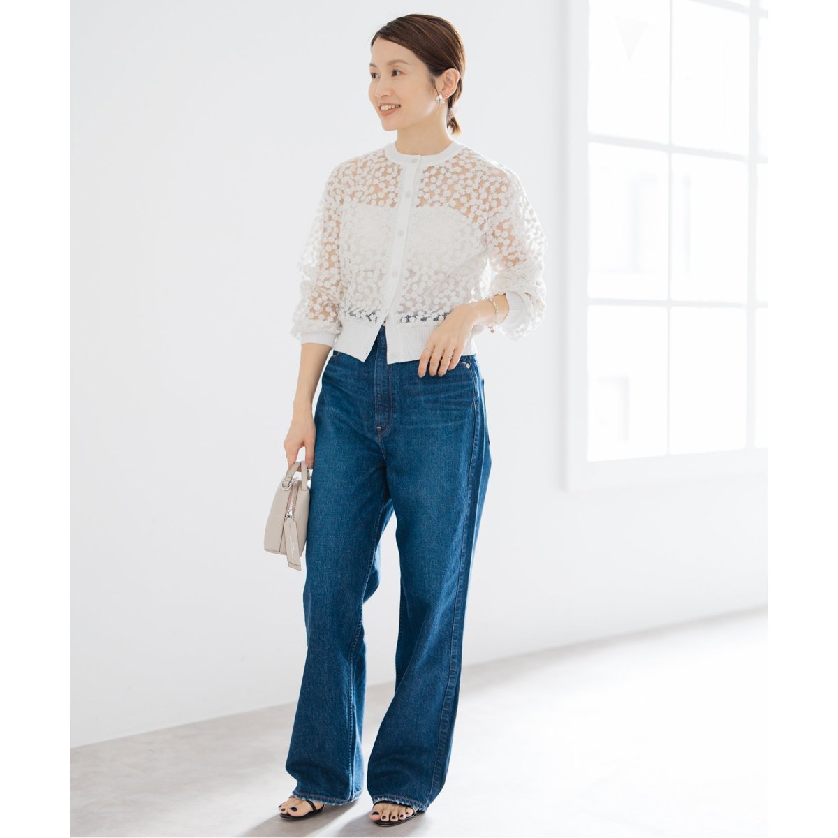 フラワーレースニットカーディガン | イエナ(IENA) | マルイウェブチャネル