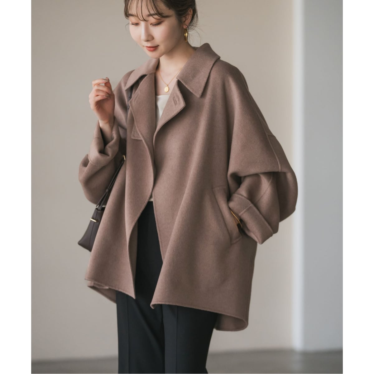 NOBLE キャメルミックスリバージップコート 36 【公式通販】