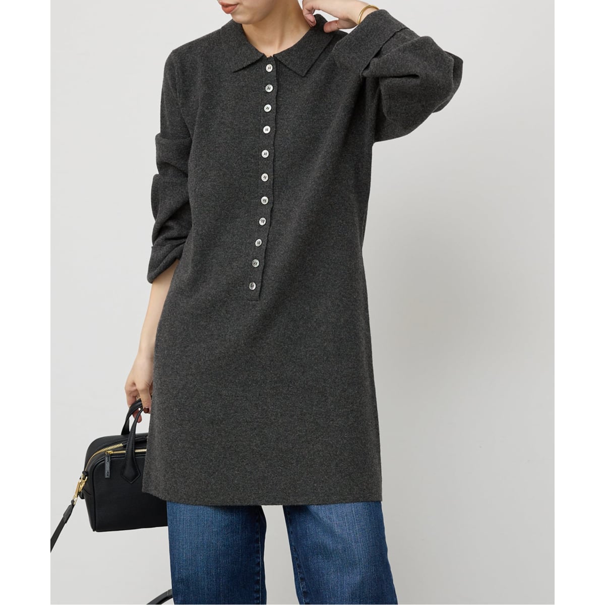 ポロシャツチュニックニットワンピ | スピック＆スパン(Spick and Span