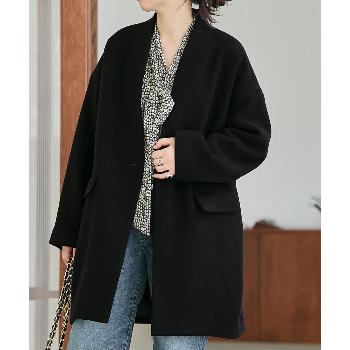 追加》SUPER140S/GIOLICA コクーンコート | ジャーナルスタンダード