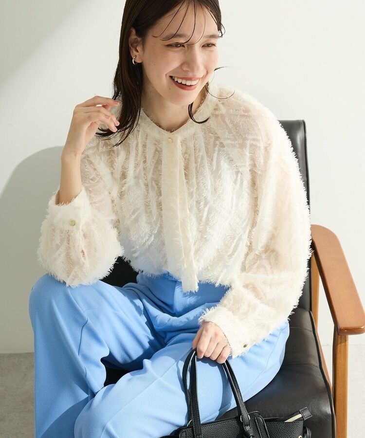 O.フサフサ2wayボウタイブラウス | グリーンパークス(Green Parks