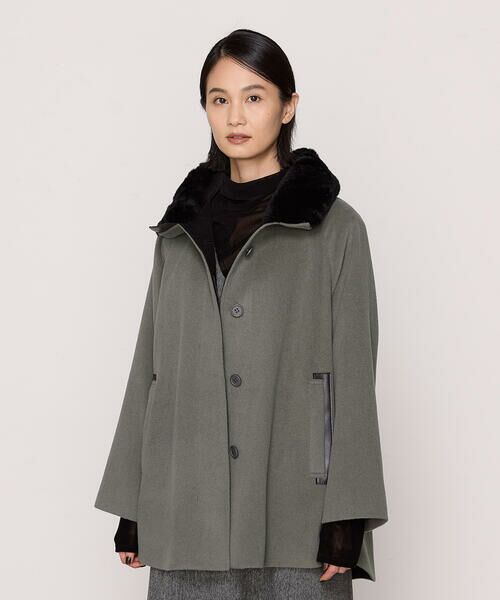 セール】 アンゴラウール Aラインショートコート （その他アウター