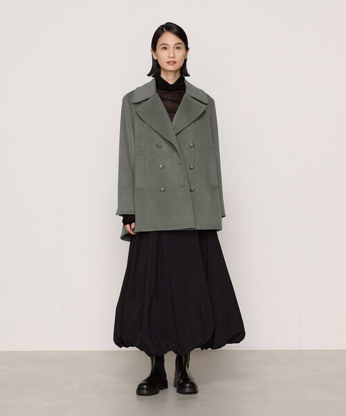セール】 【2WAY】アンゴラウール ピーコート （ピーコート）｜COMME