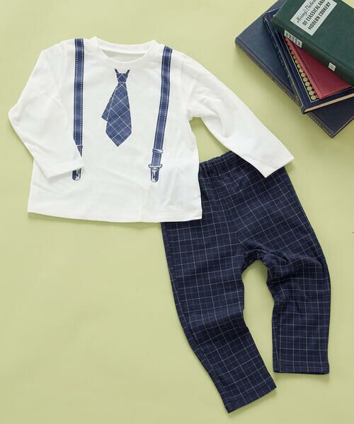 長袖Tシャツ・ロングパンツ入りギフトセット(80・90cm) （ベビー