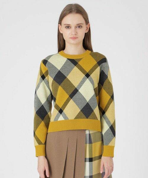 セール】 クレストブリッジチェックウーリージャカードプルオーバー