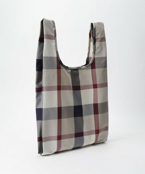 クレストブリッジチェックエコバッグ （ショルダーバッグ）｜BLUE