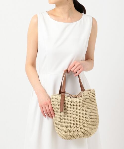 セール】 【美人百花6月号掲載】スカーフ付き ベルトポイント かご