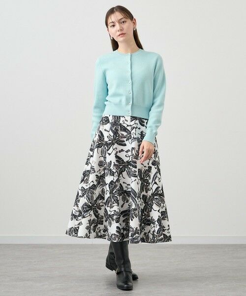 セール】 コットンカシミヤクルーネック カーディガン （カーディガン