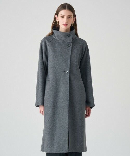 カシミヤ混スタンドカラーコート （その他アウター）｜ANAYI / アナイ