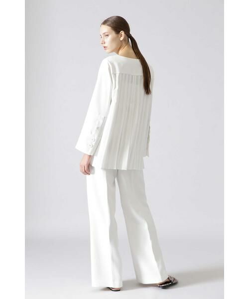 セール】 ◇ミドルジョーゼットバックプリーツブラウス （シャツ