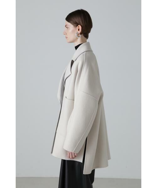 ◇カシミヤ混2TONEリバーコート （アウター）｜ADORE / アドーア