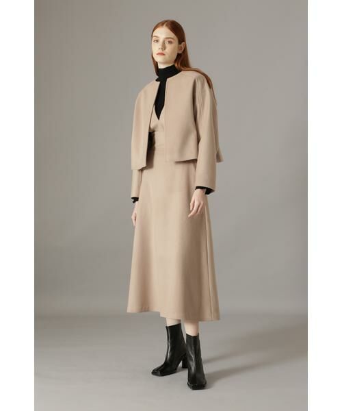 セール】 ソフトメルトンノーカラージャケット （テーラードジャケット