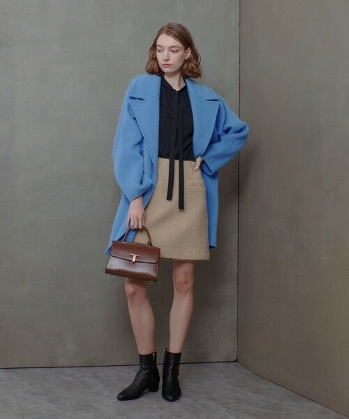 セール】 リバービッグカラーミドル丈コート （ダッフルコート