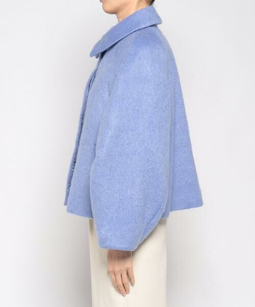 セール】 モヘアシャギーステンカラーショートコート （ステンカラー