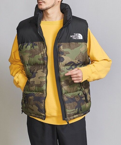 THE NORTH FACE＞ NUPTSE VEST CAMO/ダウンベスト （ダウンジャケット