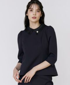 M Maglie le cassetto》ラメスパンコールツイードブラウス （シャツ