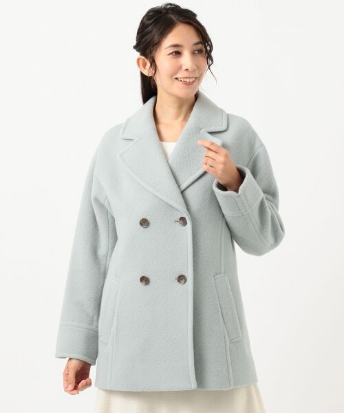 セール】 Fluffyアンゴラドビー Pコート （ピーコート）｜Feroux