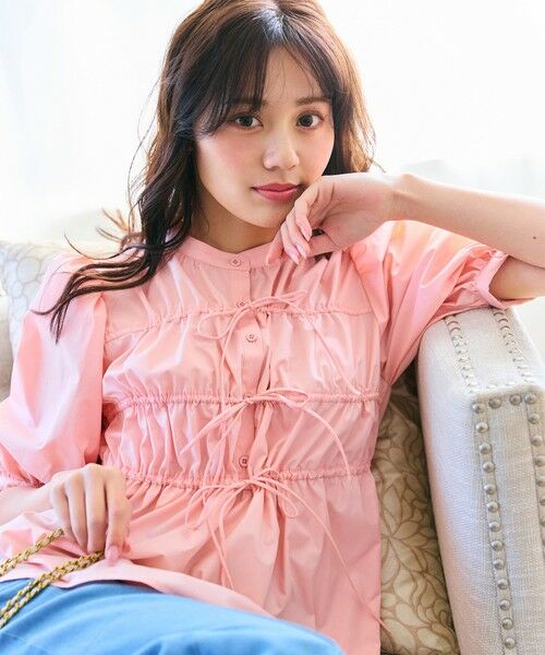 セール】 リボンギャザー ブラウス （シャツ・ブラウス）｜Feroux