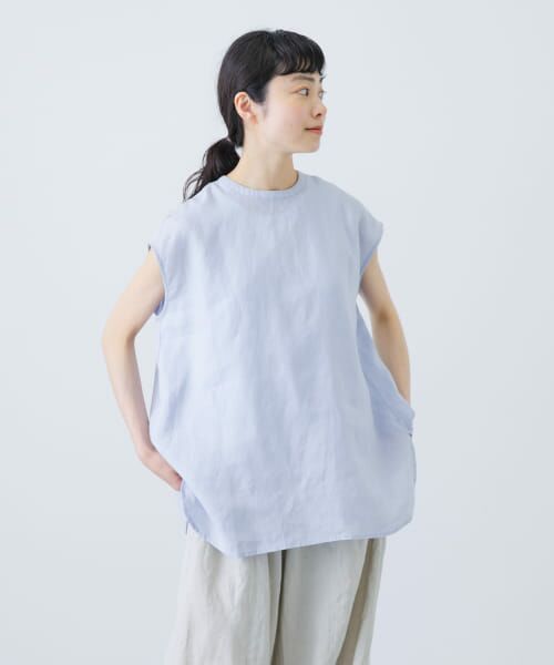 リネンフレンチクルーネック （シャツ・ブラウス）｜＊＊かぐれ / か