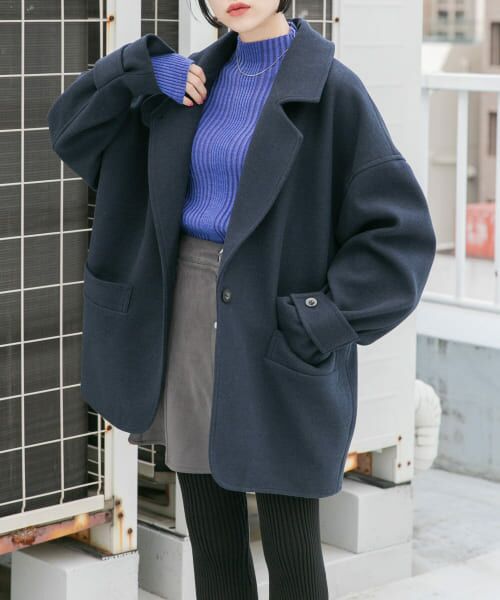 セール】 コクーンミドルコート （ステンカラーコート）｜＊＊KBF
