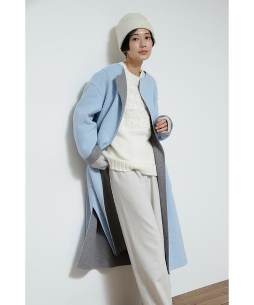 セール】 ◇ウールリバーメルトンビーバーコート （アウター）｜human