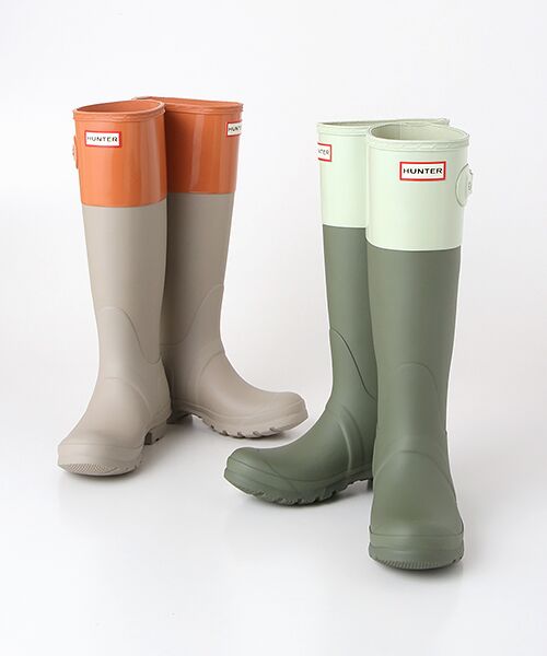 セール】 オリジナルトールカラーブロックブーツ （レインシューズ