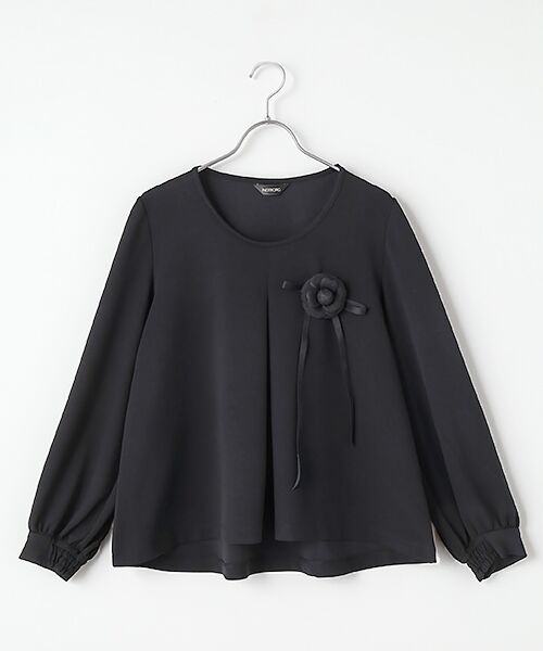 セール】 【OUTLET】カメリアコサージュ付きブラウス （シャツ