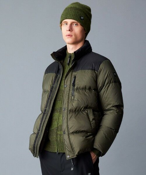 セール】 【軽量/撥水/7ポケット/INフード】ナイロンリップ ダウン