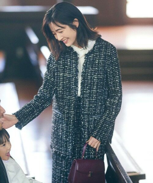 セール】 【セットアップ着用可能】ロービングツイード ノーカラー