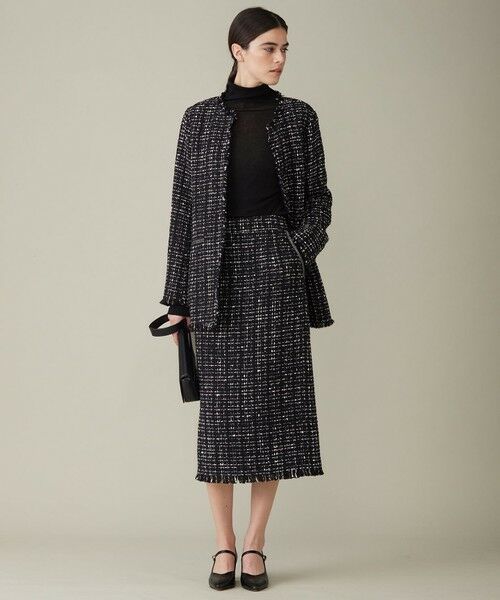 セール】 【セットアップ着用可能】ロービングツイード ノーカラー