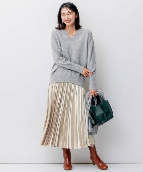 セール】 【洗える】ピュアカシミヤ Vネック ニット （ニット