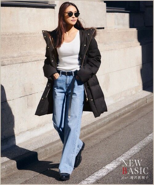 滝沢眞規子さん着用】リュクス ダウンコート （ダウンジャケット