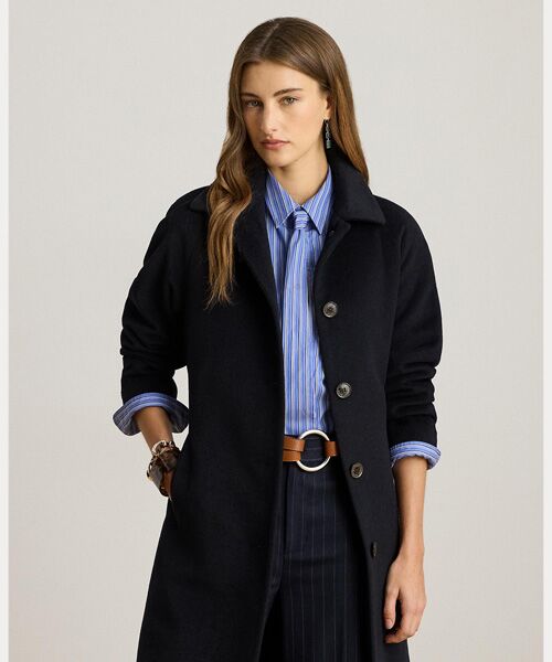 ベルテッド ウールブレンド コート （その他アウター）｜LAUREN RALPH