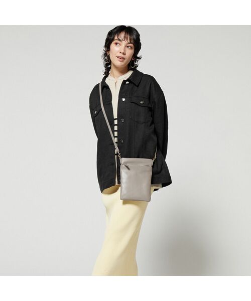 セール】 シープレザー スクエアポシェット （ショルダーバッグ）｜LA