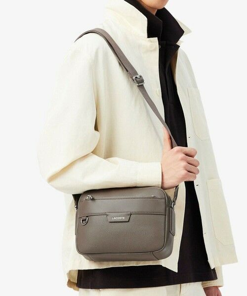 オシアン レザーレポーターバッグ （ショルダーバッグ）｜LACOSTE