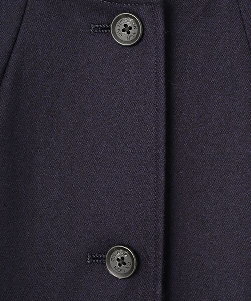 セール】 ウールフランネルストレッチ ノーカラージャケット （ノー